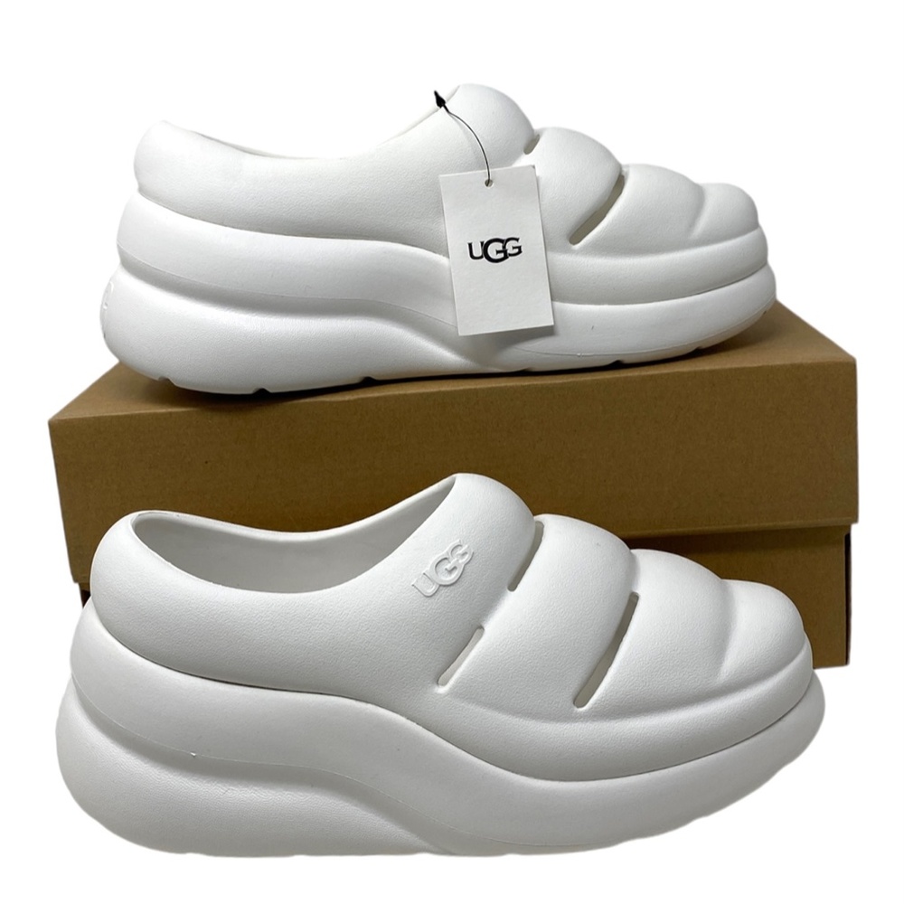 UGG Australia Sport Yeah Clog EVA White Women's Size 1132890 BRWN - Picture 2 of 9
